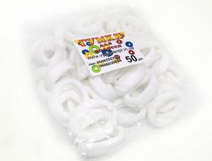 №1135 Резинка белая 50-ка, диам. 3см