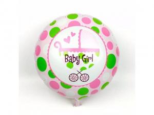 №11393 fed_ Шарик круг Baby Girl Коляска No2 розовый 45*45 см)