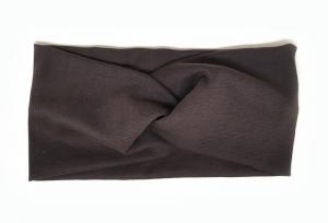 №1844 Повязка трикотаж гіркий шоколад 21х10см