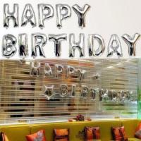 №30109 fed_Срібло Happy Birthday 13літер 40см