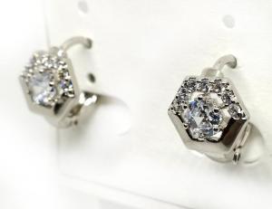№30214 Сережки XuPing срібло 1.2см