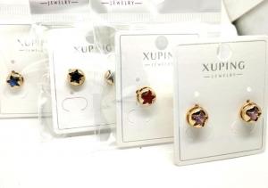 №30237 Сережки XuPing золото 0.7см