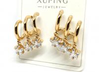 №30427 Сережки XuPing золото 2см
