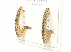 №30445 Сережки XuPing золото 2.5см