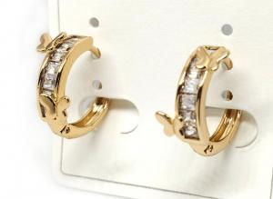 №30502 Сережки XuPing золото 1.5см