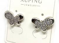 №30513 Сережки XuPing срібло 1.5см