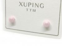№30533 Сережки XuPing перлинки рожеві Д-4см