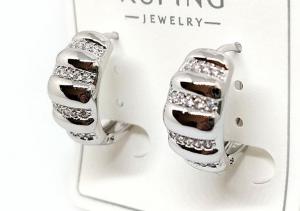 №30752 Сережки XuPing срібло 1.6см