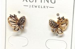 №30770 Сережки XuPing золото 1.5см