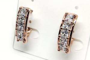 №30809 Сережки XuPing золото 1.7см