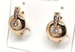 №30813 Сережки XuPing золото 1.6см