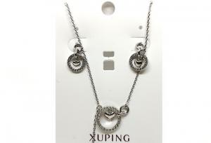 №30842 Набір XuPing сережки ланцюжок 44х0.1см