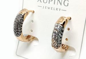 №30949 Сережки XuPing золото 1.6см