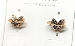 №30955 Сережки XuPing золото 0.8см