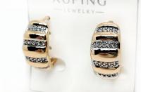 №30984 Сережки XuPing золото 1.7см