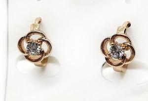 №30987 Сережки XuPing золото 1.2см