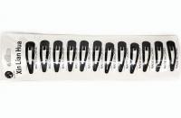 №3616 Заколка тік-так чорна 4.6см