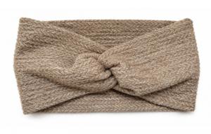 №3801 Повязка ангора вязка тем.бежев. 21х10см