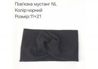 №4371 Повязка мустанг NL чорна 21х11см