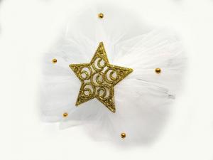 №470 Обруч Снежинка бант звезда