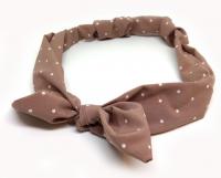 №5498 Повязка Солоха капли корич. 24х5см