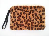 №773 Сумка гепард темн.коричн.хутро 26*19см
