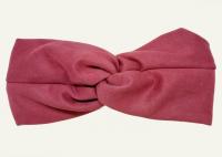 №8056 Повязка замш флис кораловая шир.11см