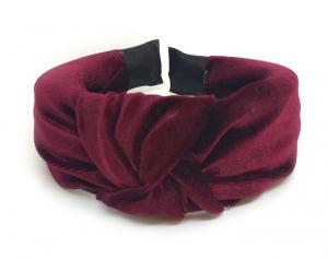№8214 Обруч велюр бордо шир.4.5см